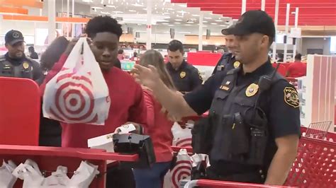 Miramar Police and Target gift teenagers $100 shopping spree